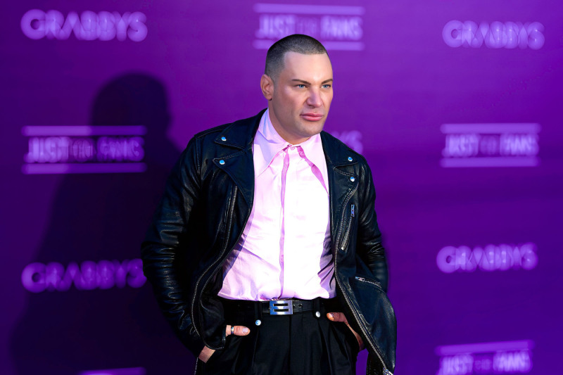 Mason Cross on the Purple Carpet at Grabbys Europe 2026
