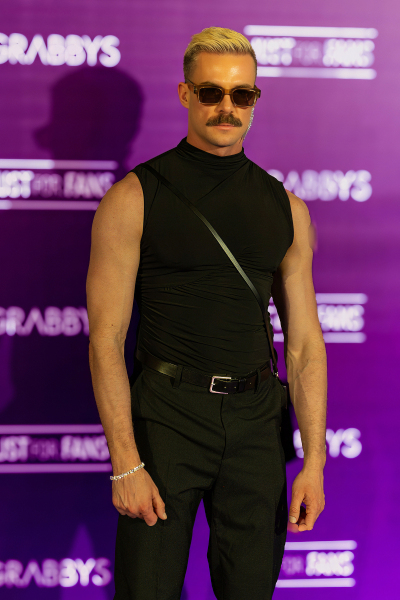 Adam Tyrant on the Purple Carpet at Grabbys Europe 2026
