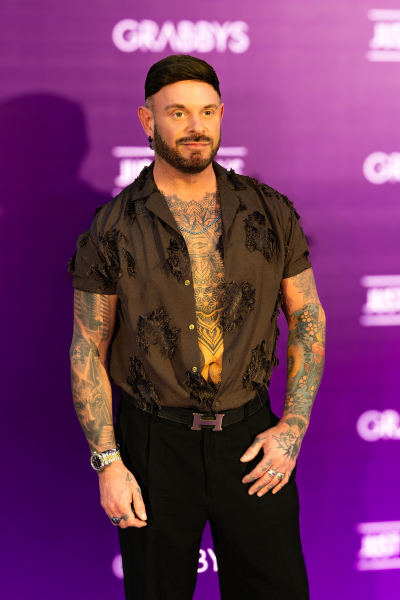 Danny Rio on the Purple Carpet at Grabbys Europe 2026