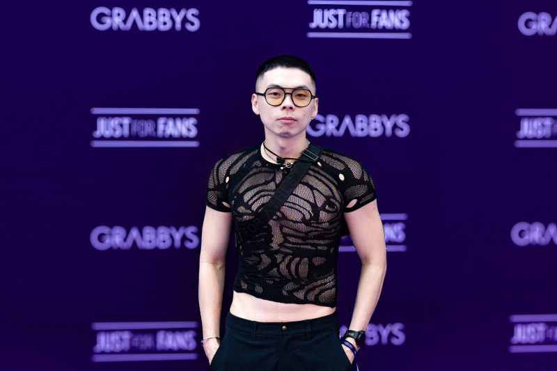 Luckakiwi on the Purple Carpet at Grabbys Europe 2026