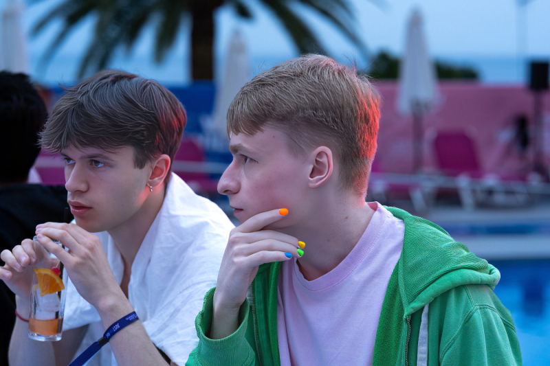 Visitors of Grabbys Europe Relaxing by the Pool at Hotel Ritual