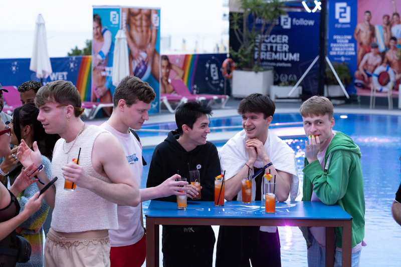 Visitors of Grabbys Europe Relaxing by the Pool at Hotel Ritual
