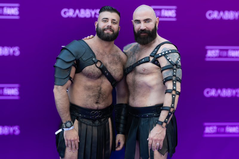 El Monte Musculitos and Gus the Canuck in Gladiator Style at Grabbys Europe 2026