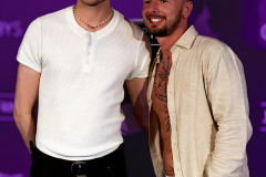 Lucasxxwhite and Jay Barrett on the Purple Carpet at Grabbys Europe 2026