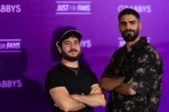 Sir Karim and a guest on the Purple Carpet at Hotel Ritual